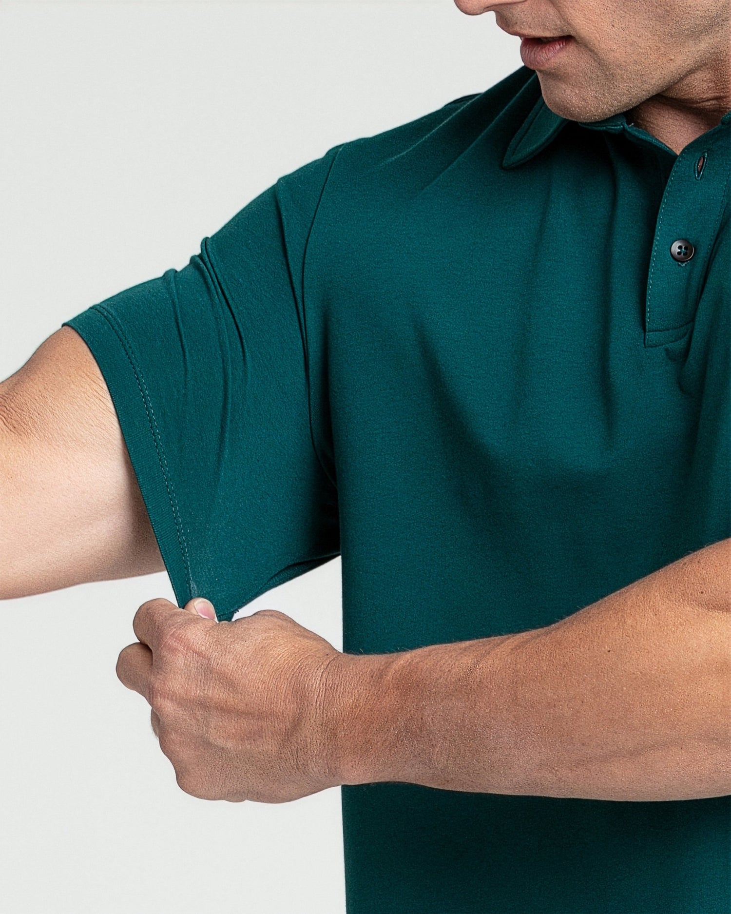 Organic Polo Shirt / Teal