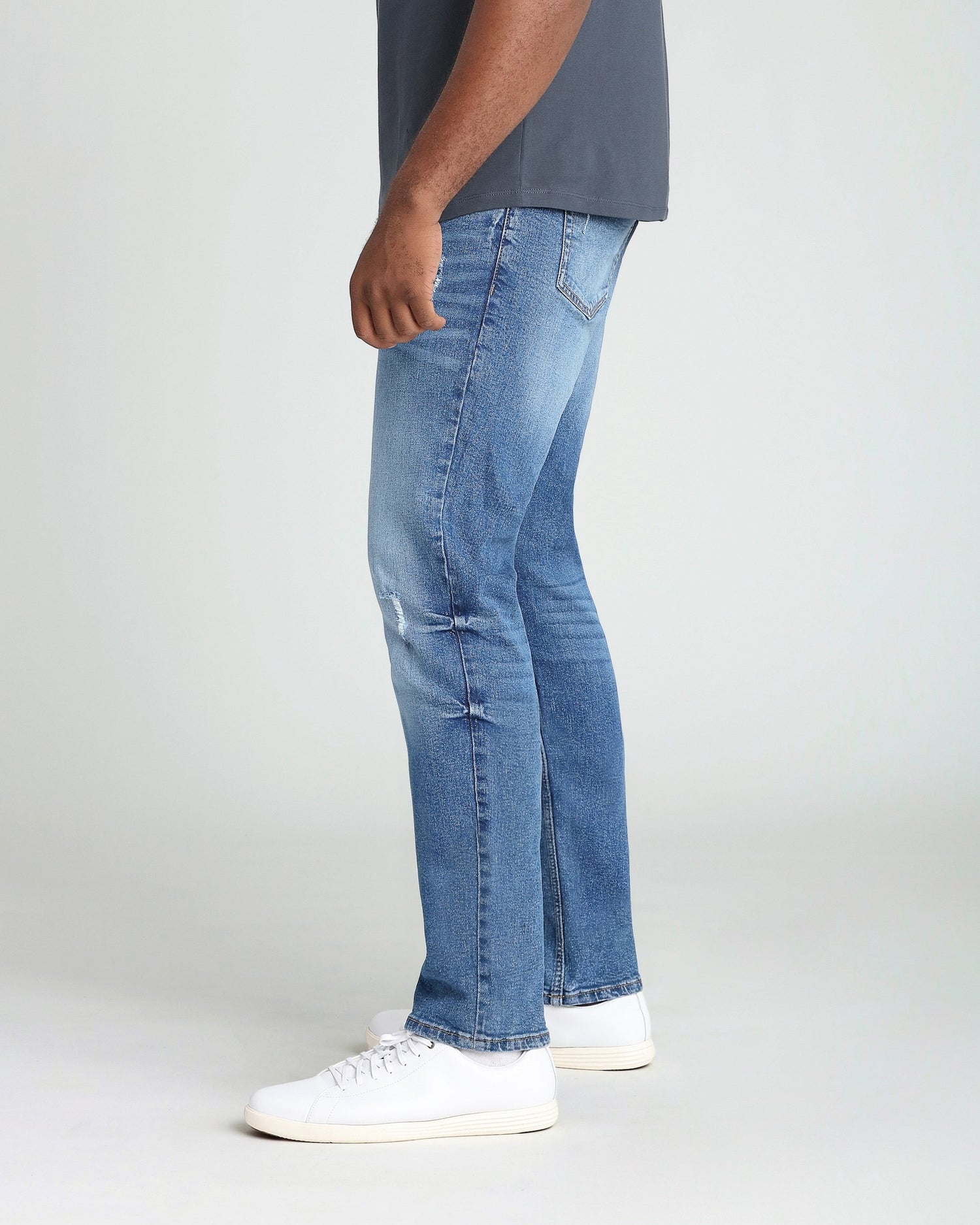 Athletic Fit / Glacier  (Ripped - Med Blue)