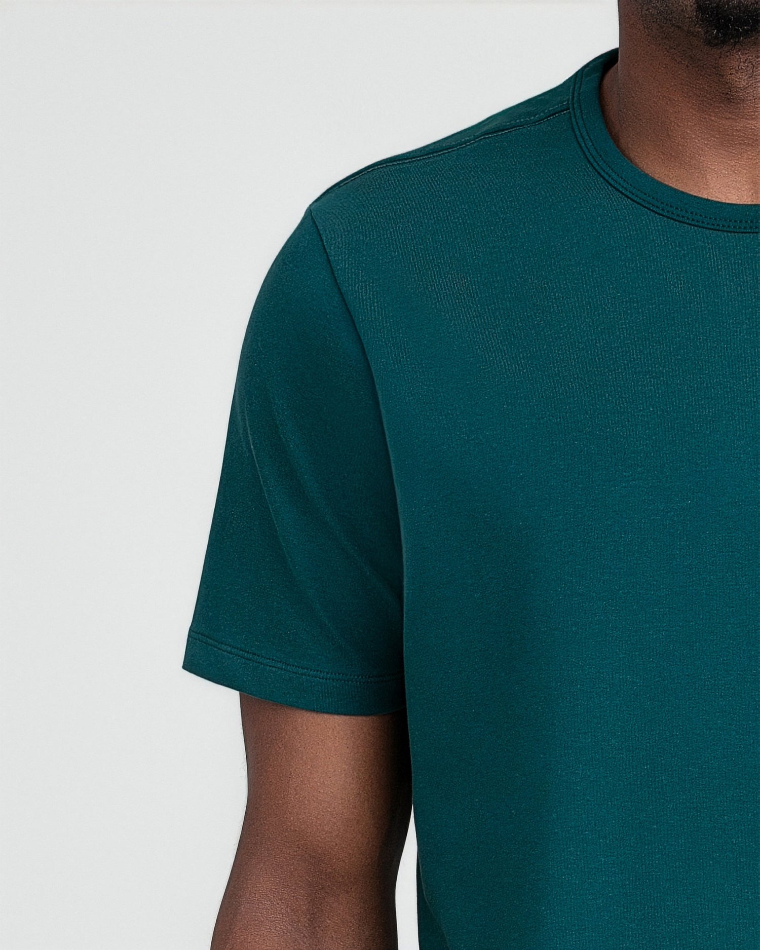 Organic Crew Neck T-Shirt / Teal