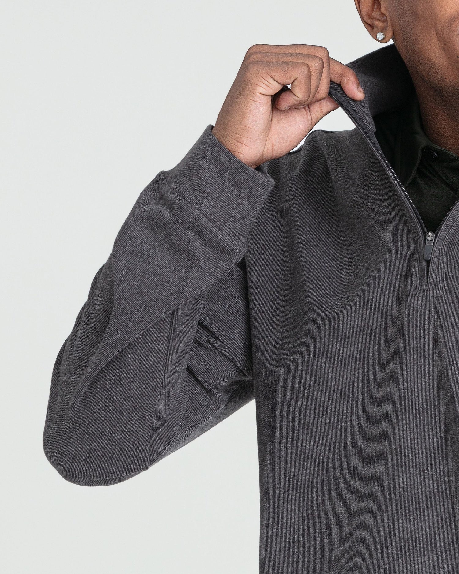 Quarter Zip Pullover / Charcoal Heather