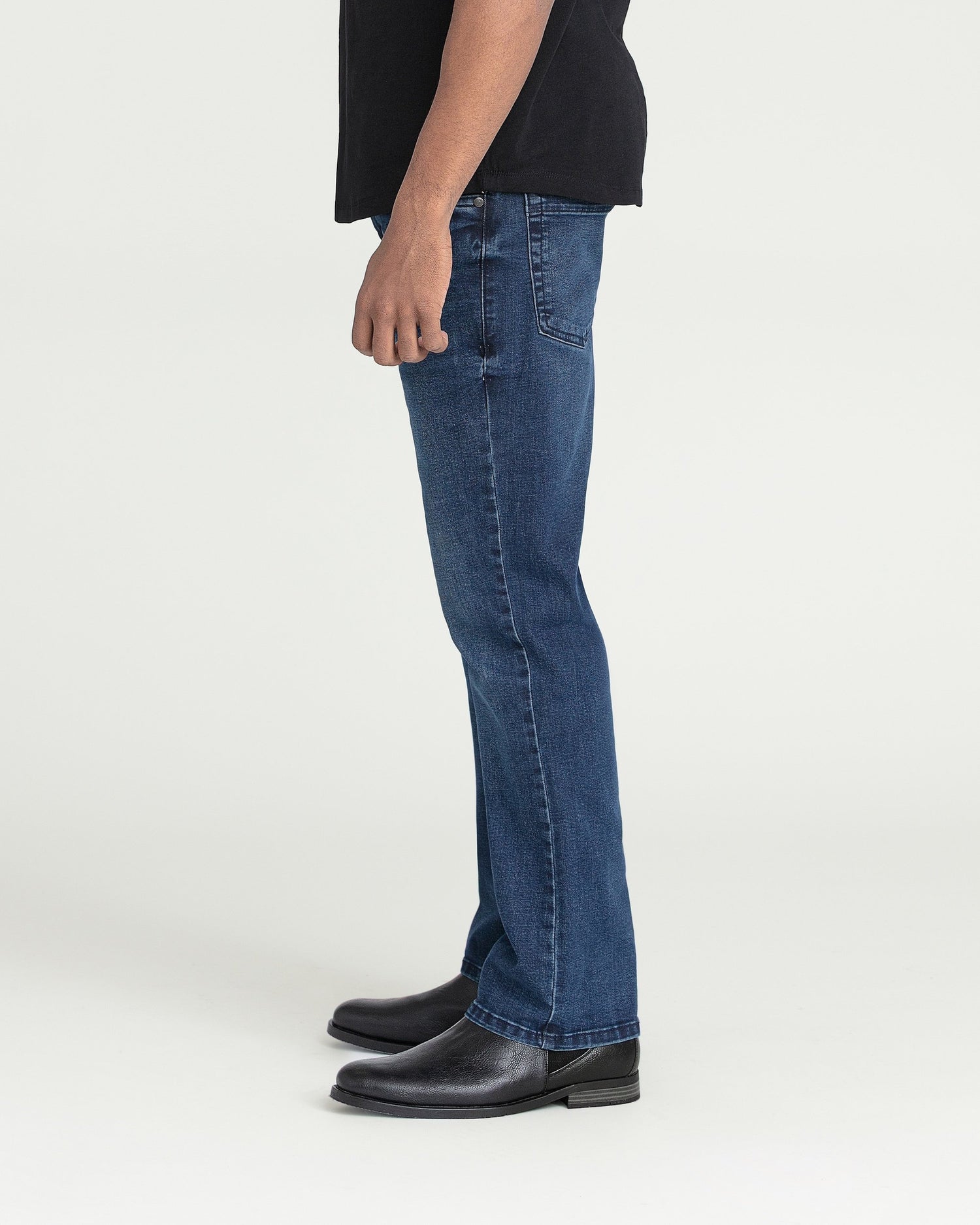 boot cut dress jeans for men Men's Denim blue Bootcut Regular High Jeans