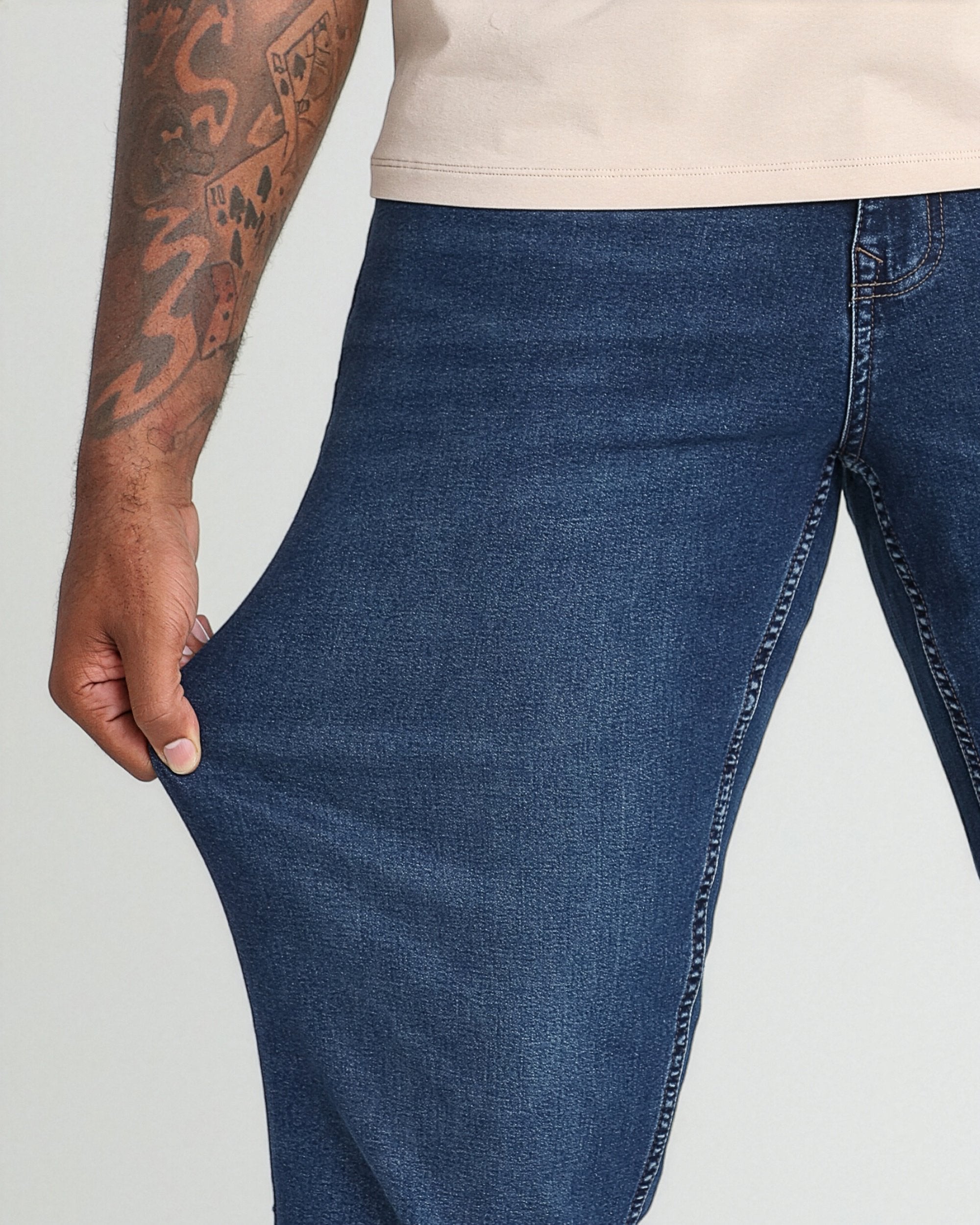 Thick Thicc Fit / Knight - Men's Dark Blue Jeans | The Perfect Jean