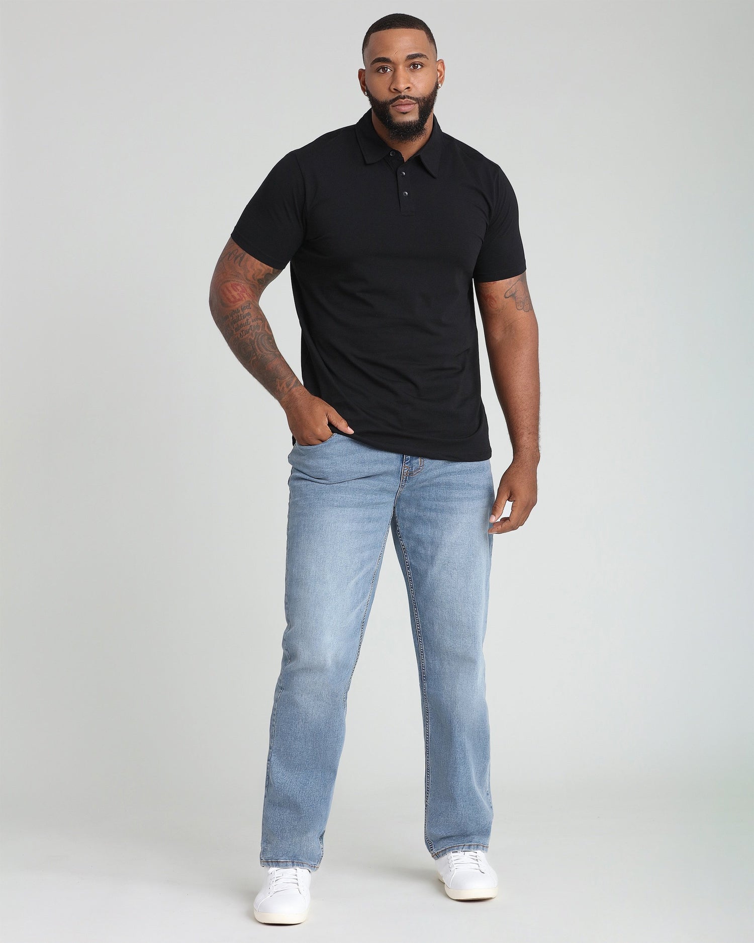 Organic Polo Shirt / Black