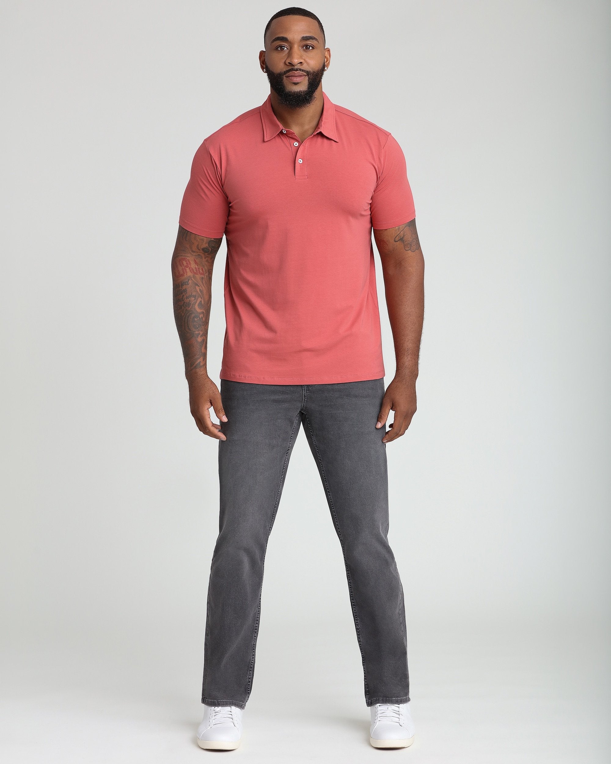 Organic Polo Shirt / Nantucket Red | The Perfect Jean
