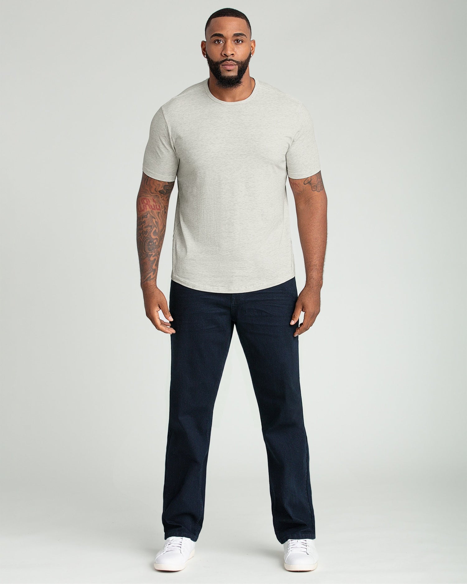 Organic Crew Neck T-Shirt / Oatmeal Heather