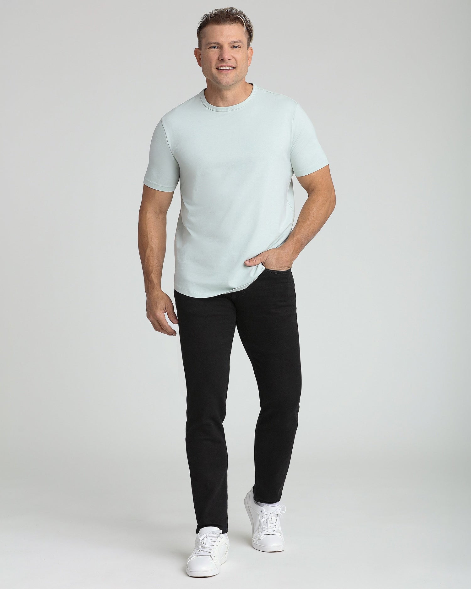 Organic Crew Neck T-Shirt / Mint