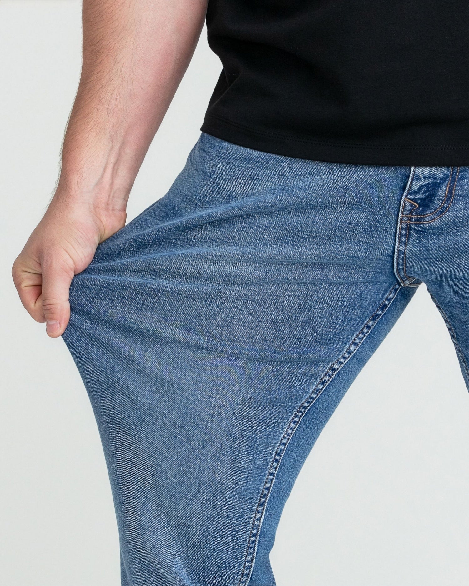 Slim Thick Fit / Stream  (Med Blue)