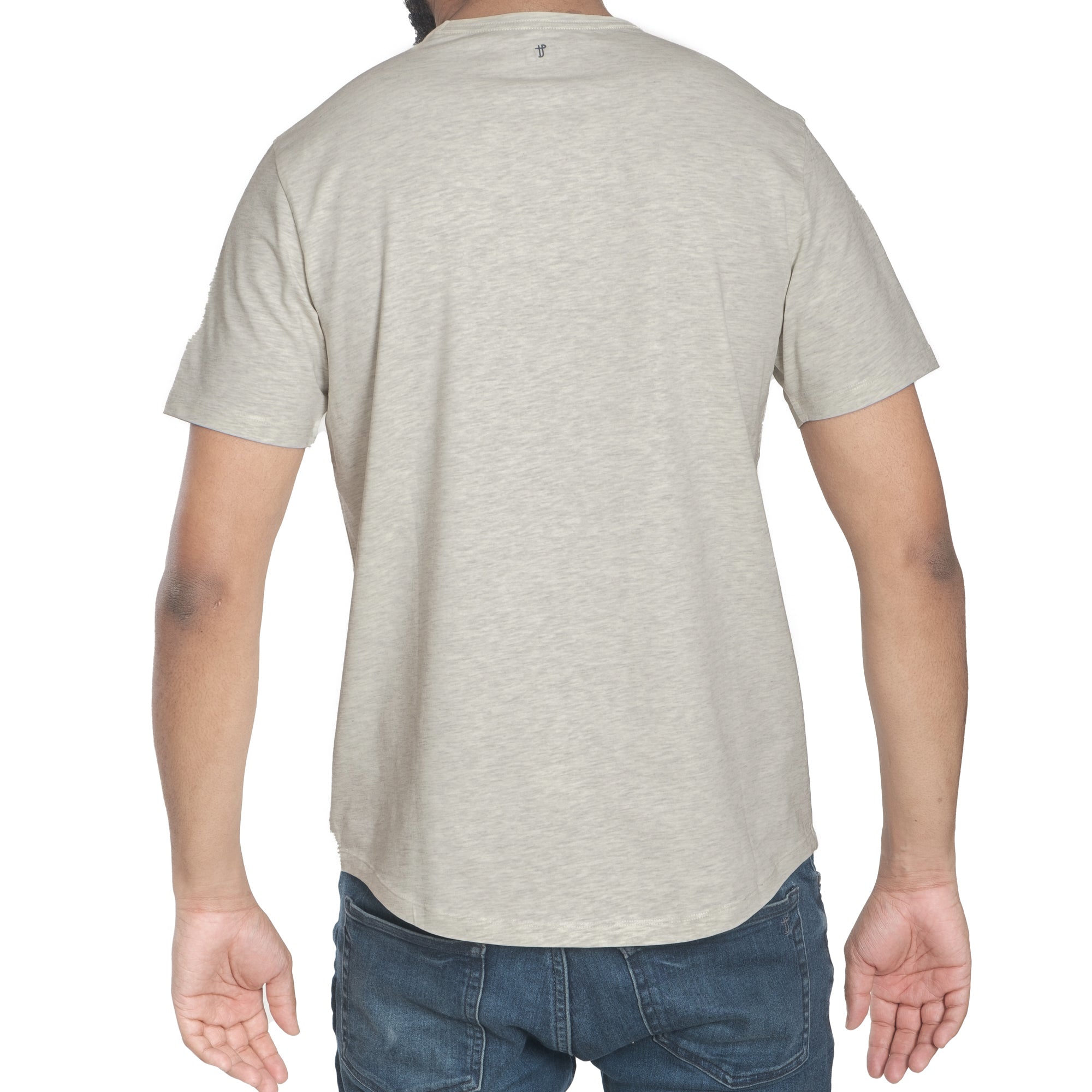 Organic Crew Neck T-Shirt 3 Pack / Oatmeal Heather | The Perfect Jean