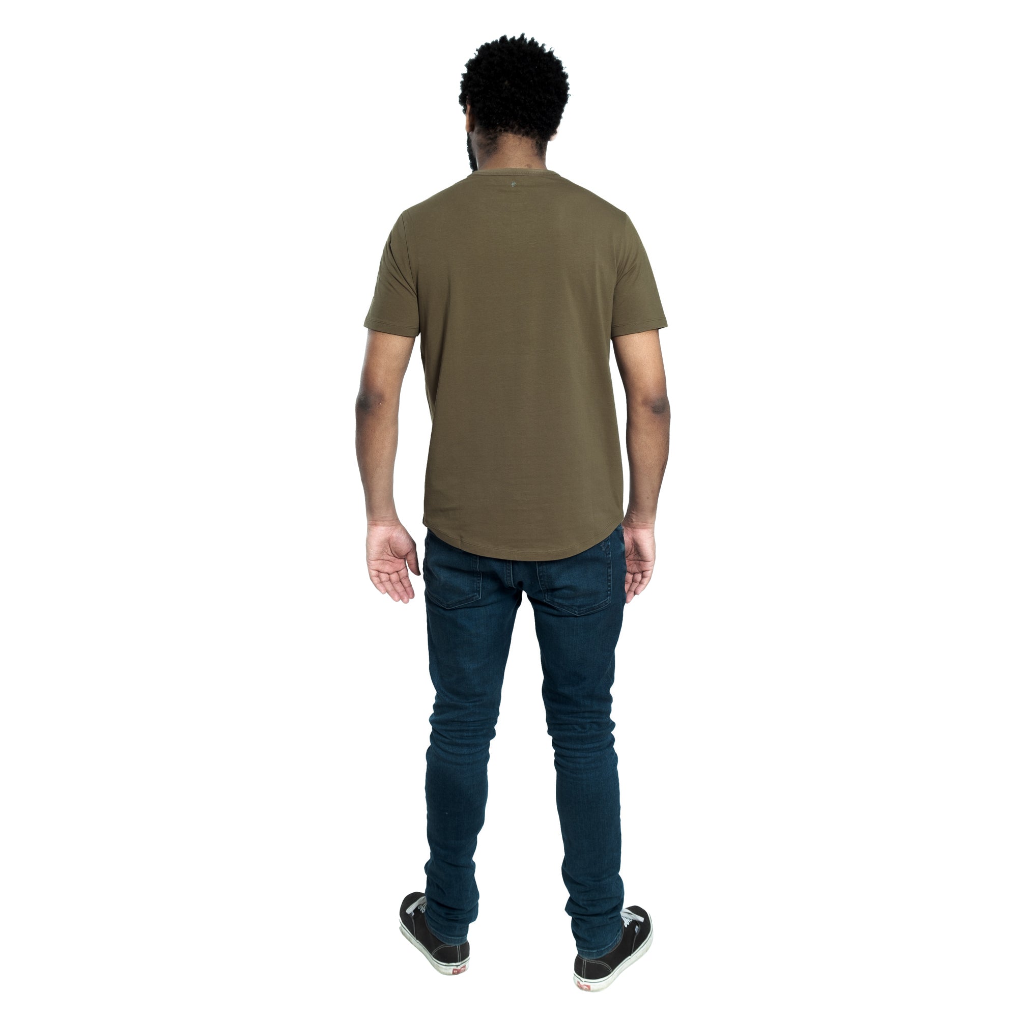 Organic Crew Neck T-Shirt / Military Olive