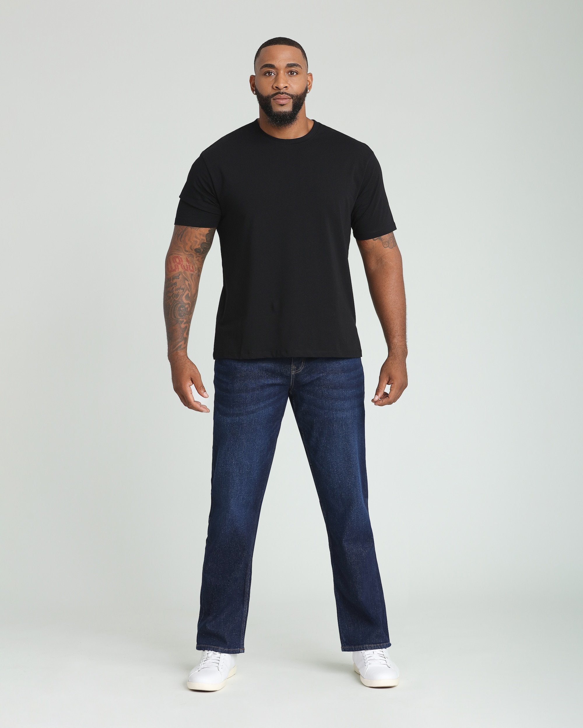 Thick Thicc Fit - Dark Blue Wide Leg Jeans | The Perfect Jean