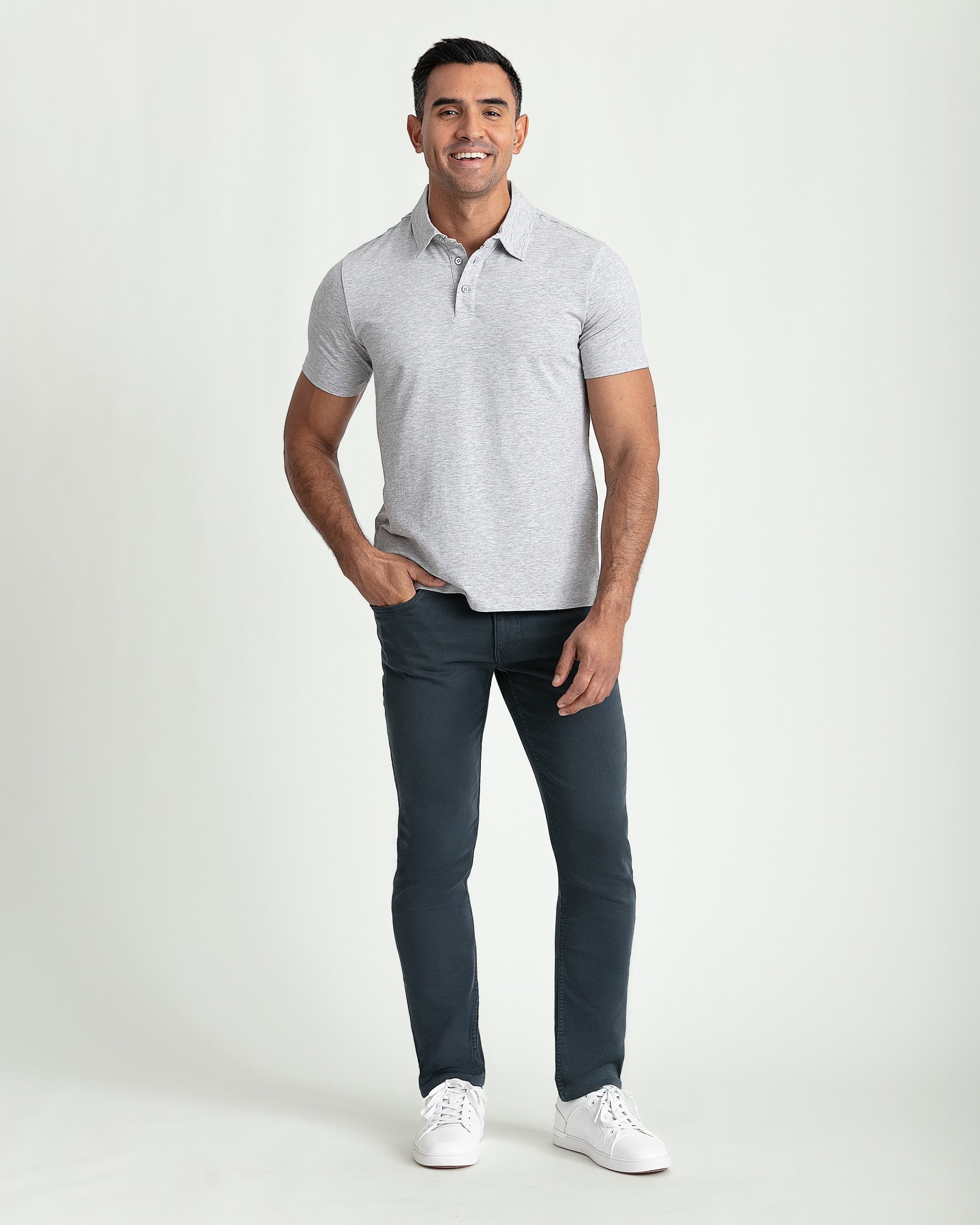 Slim Fit Khaki Jeans - Slate | The Perfect Jean
