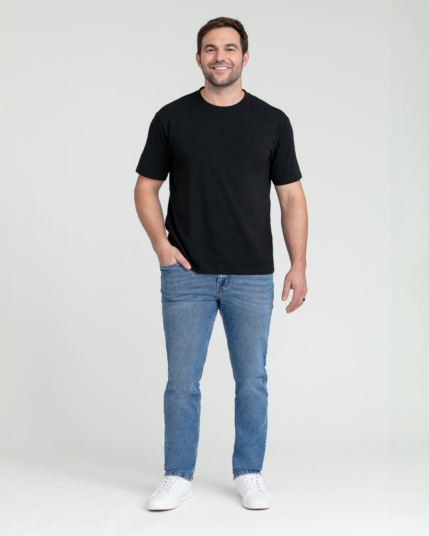 Slim Thick Fit / Stream  (Med Blue)