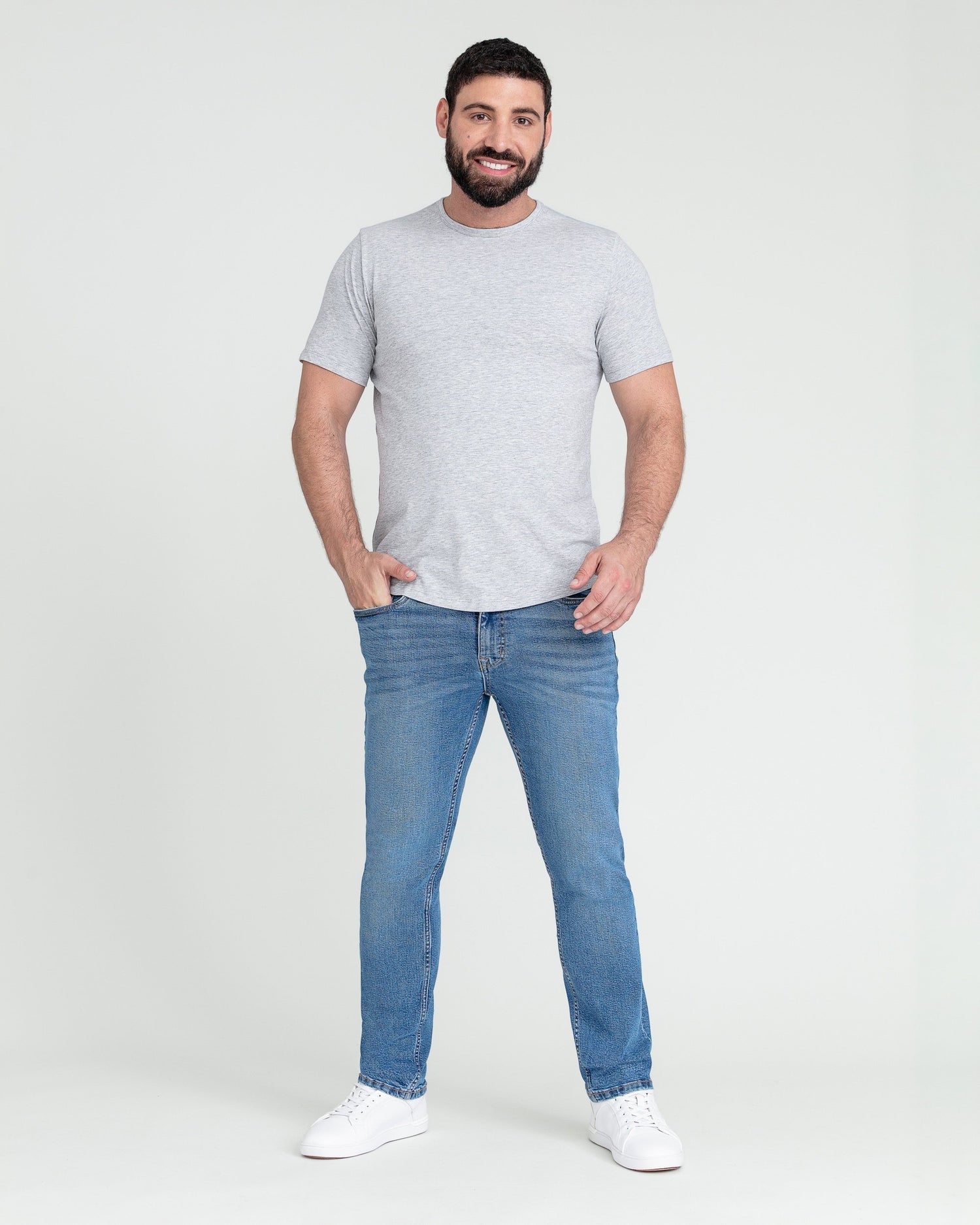 Slim Fit / Stream  (Medium Blue)