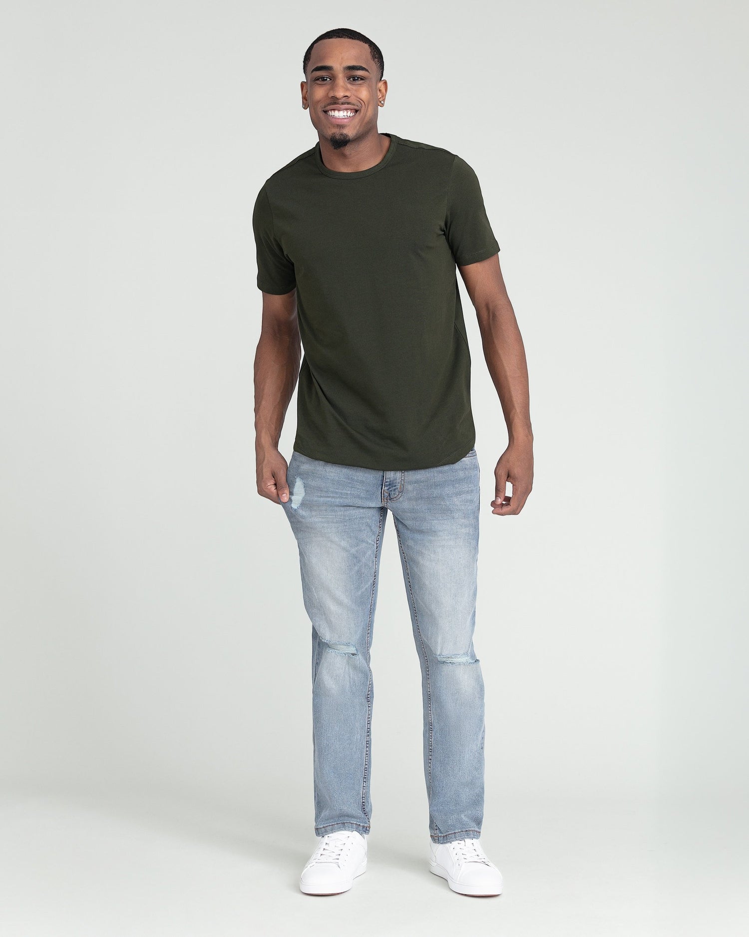 Slim Fit / Ice (Ripped - Light Tint)