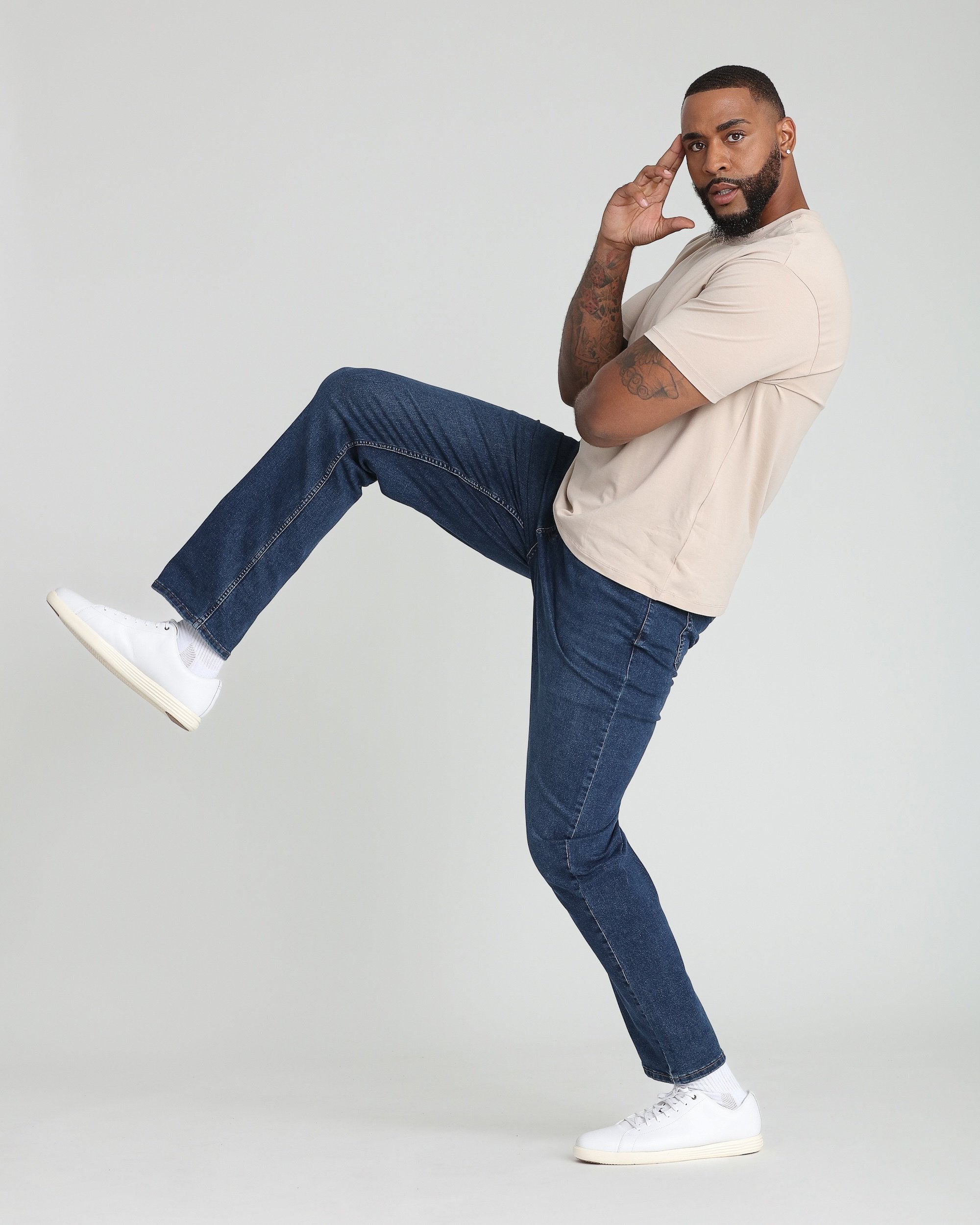 Thick Thicc Fit / Knight - Men's Dark Blue Jeans | The Perfect Jean