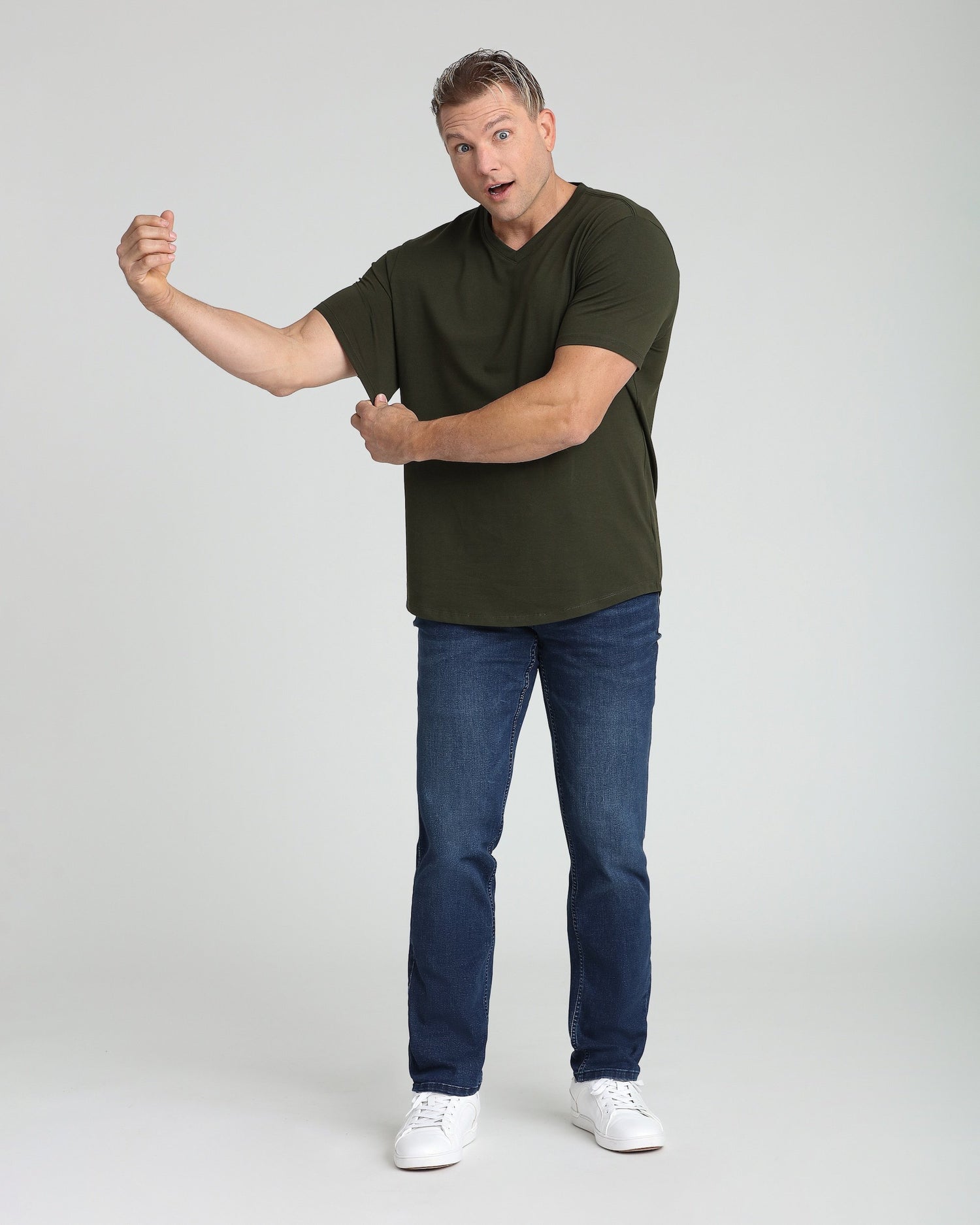 Athletic Fit / Admiral (Med Blue)