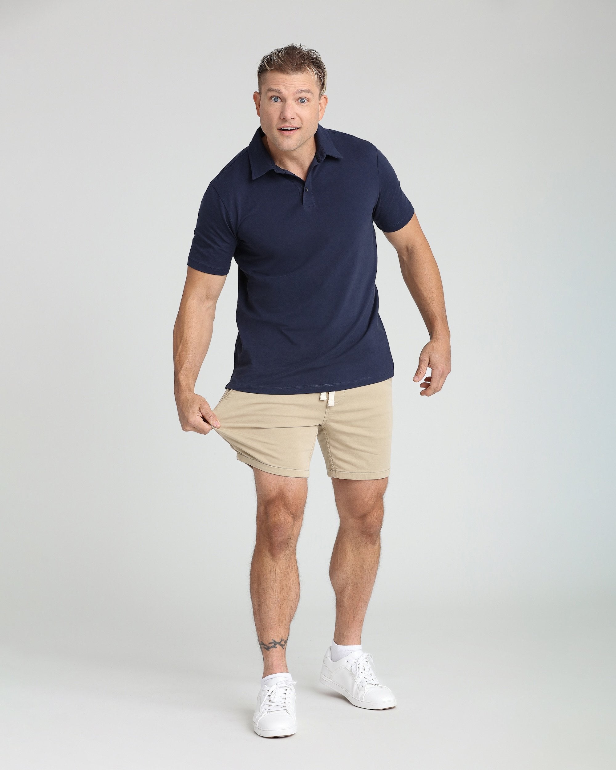 Slim Fit Denkhaki™ Comfort Shorts / Denkhaki™ (Light Khaki) | The