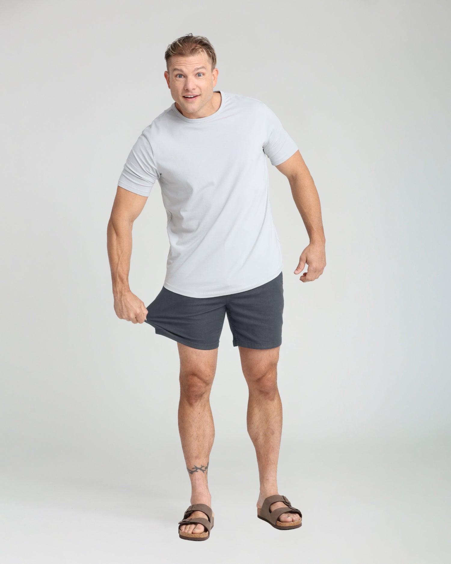 Everyday Comfort Shorts (Slim Fit) / Slate