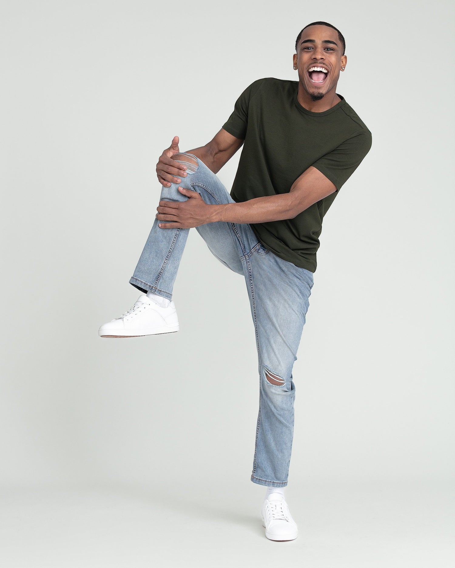 Slim Fit / Ice (Ripped - Light Tint)