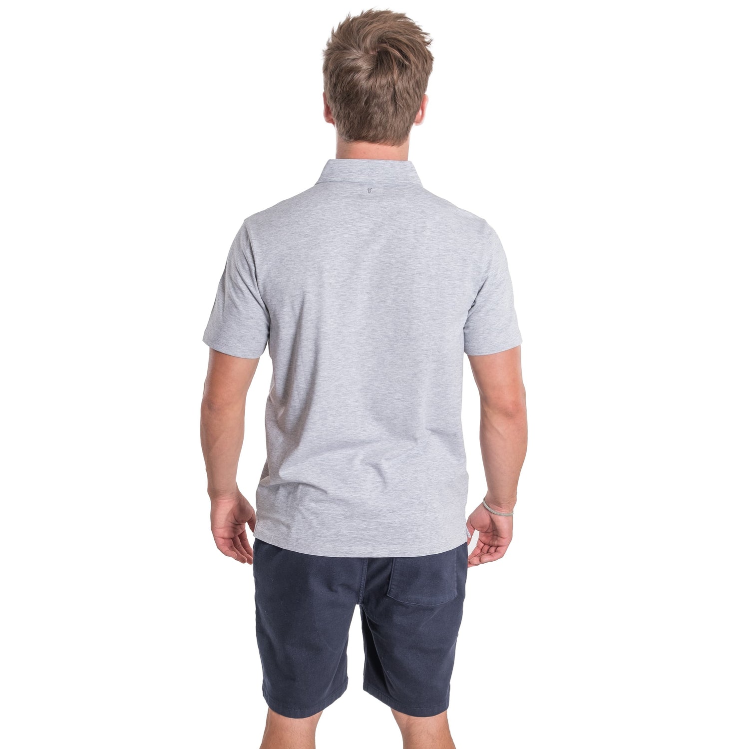 Organic Polo Shirt 3 Pack / Heather Grey