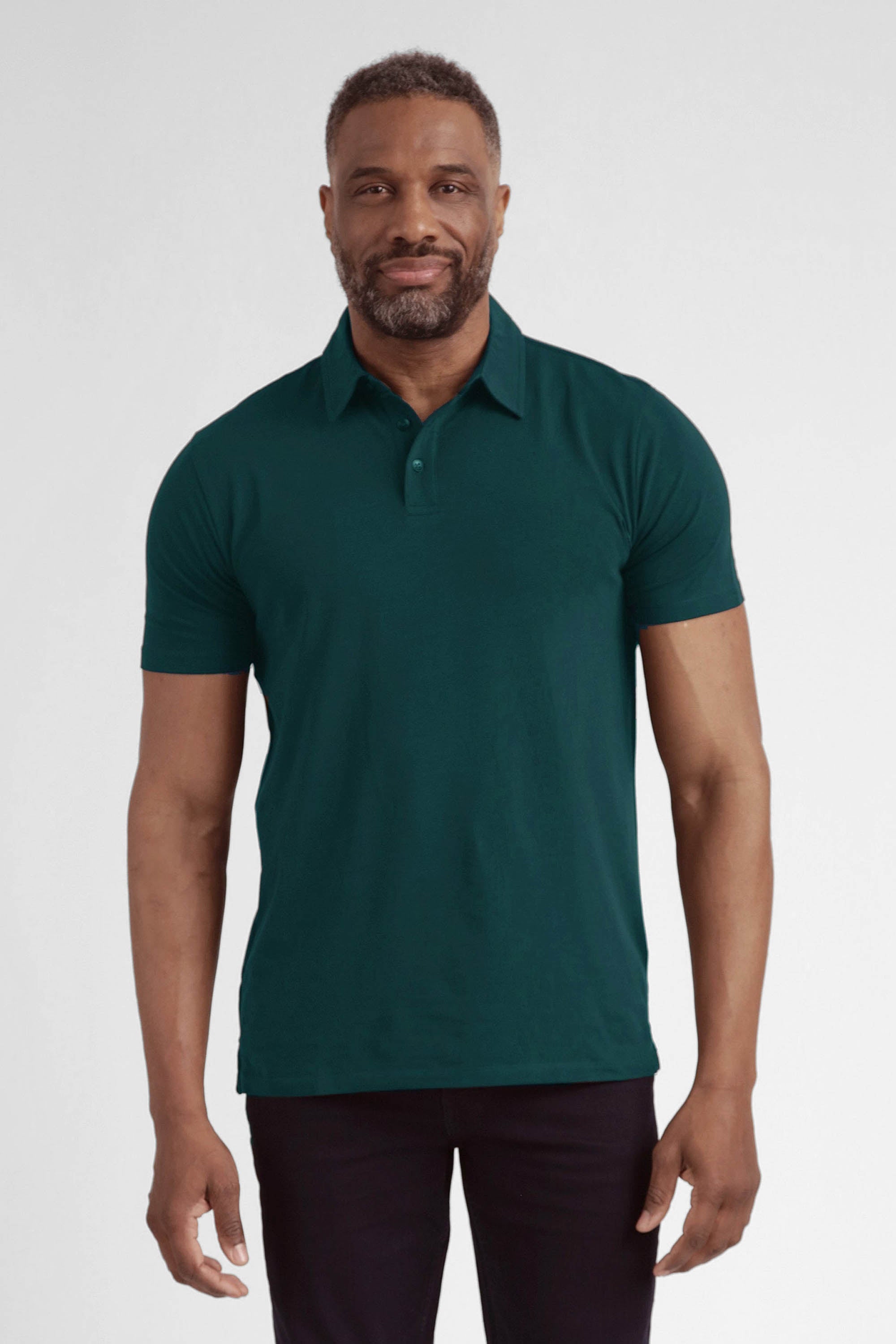 Organic Polo Shirt Teal The Perfect Jean