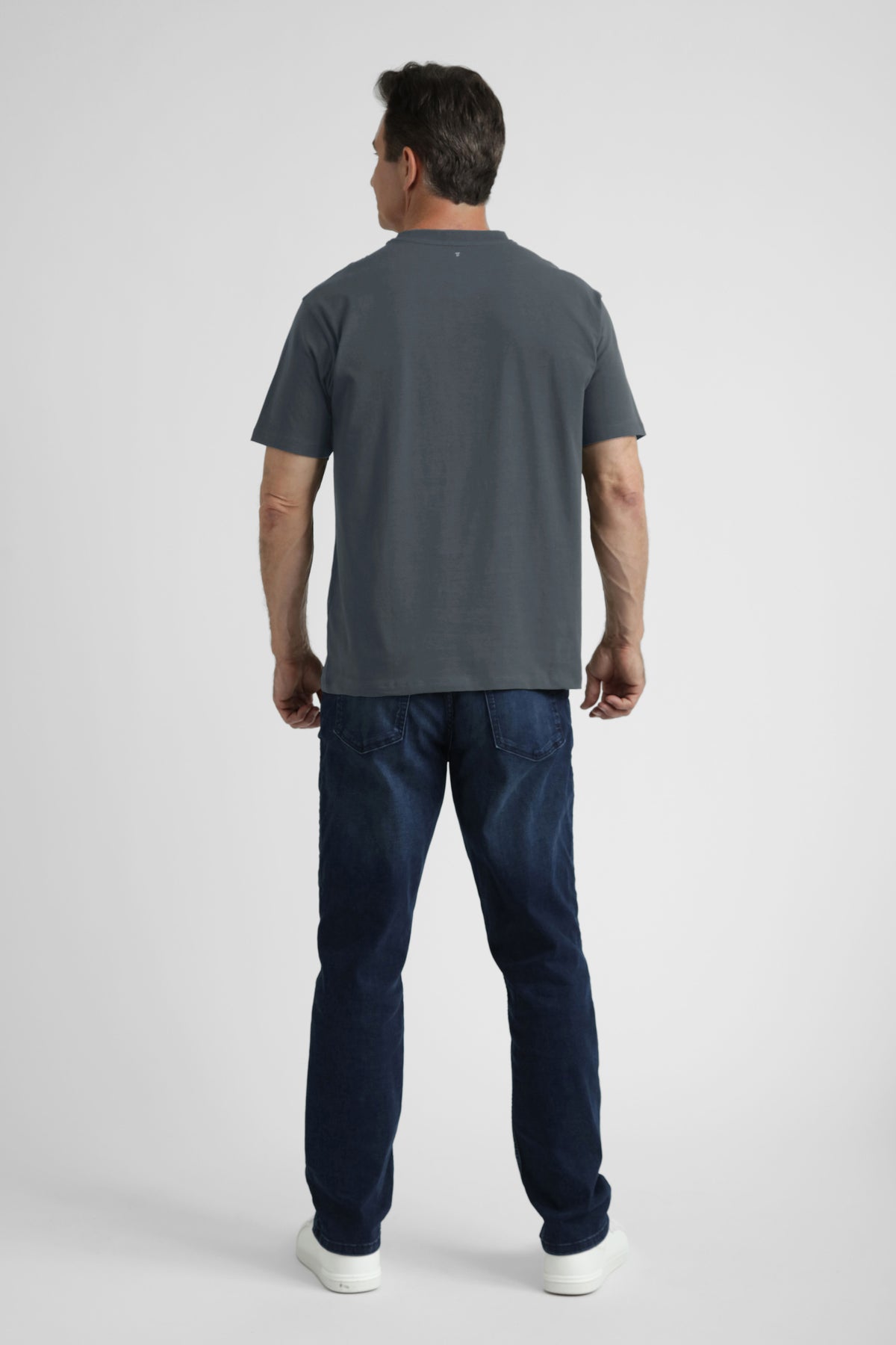 Organic Athletic Fit Crew Neck T-Shirt 6 Pack / Steel Grey