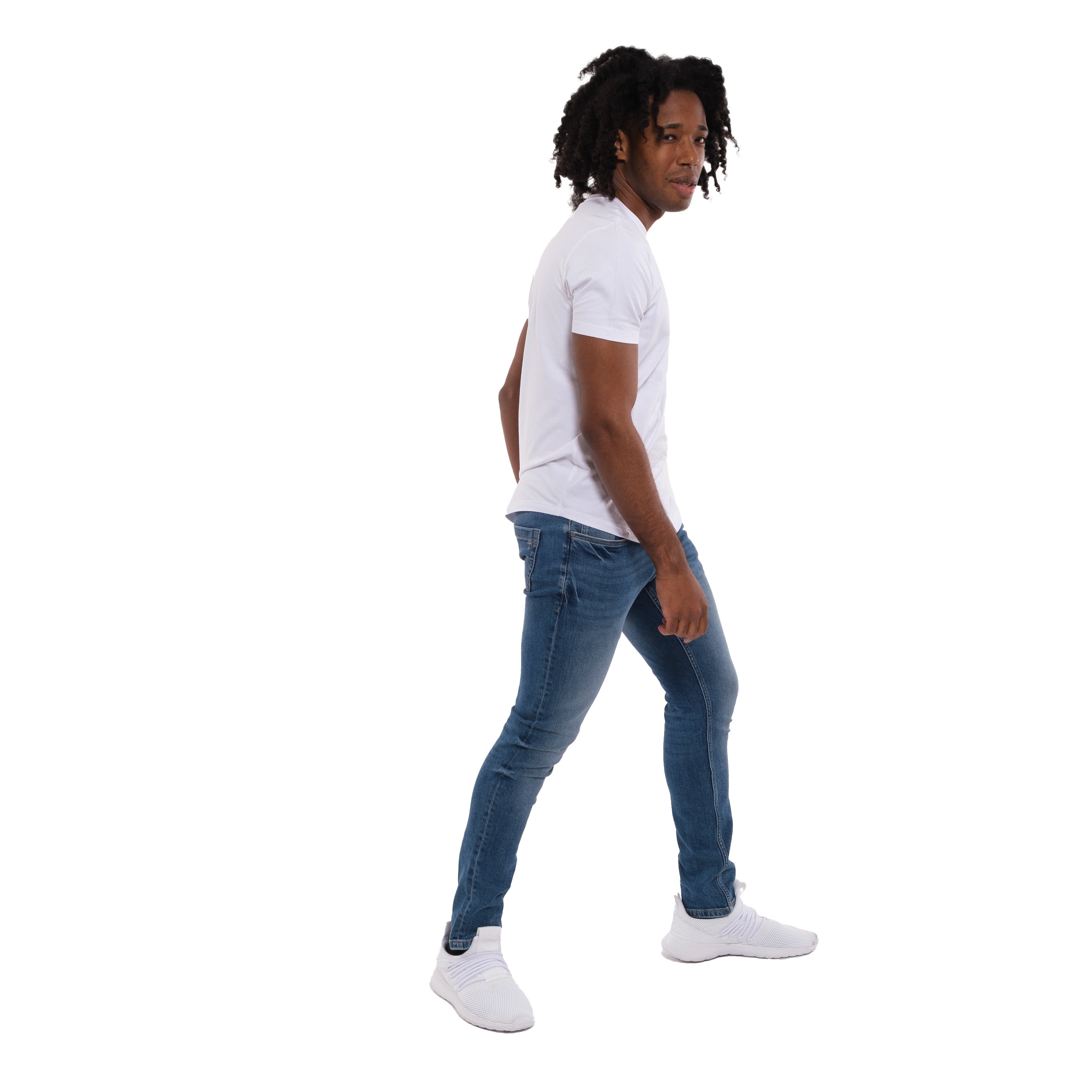 Skinny Fit / Stream  (Med Blue)