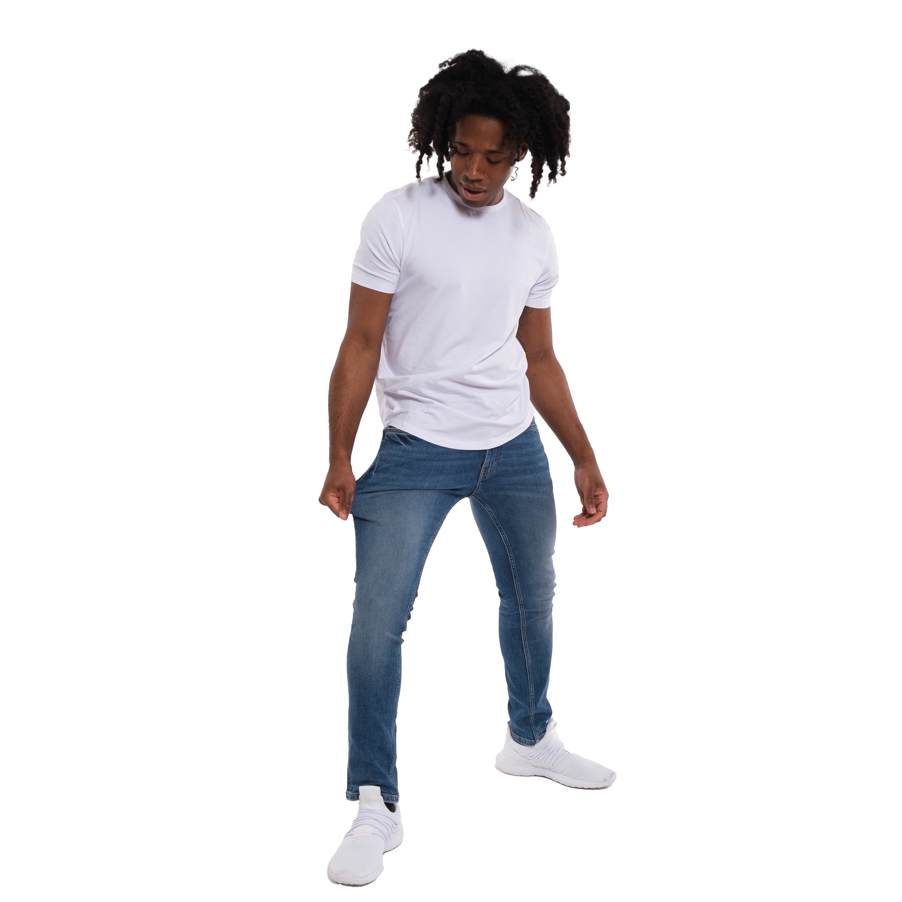 Skinny Fit / Stream  (Med Blue)