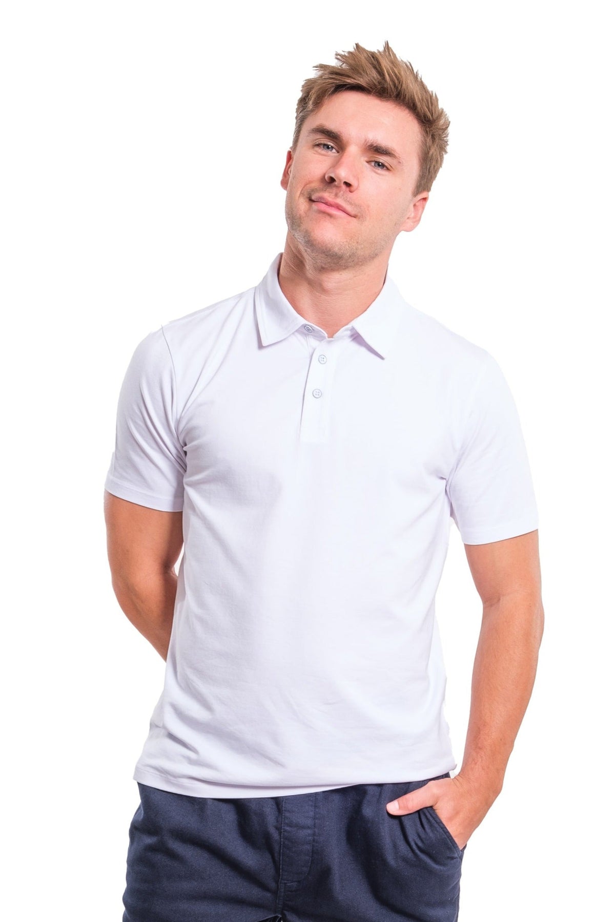 Organic Polo Shirt / White