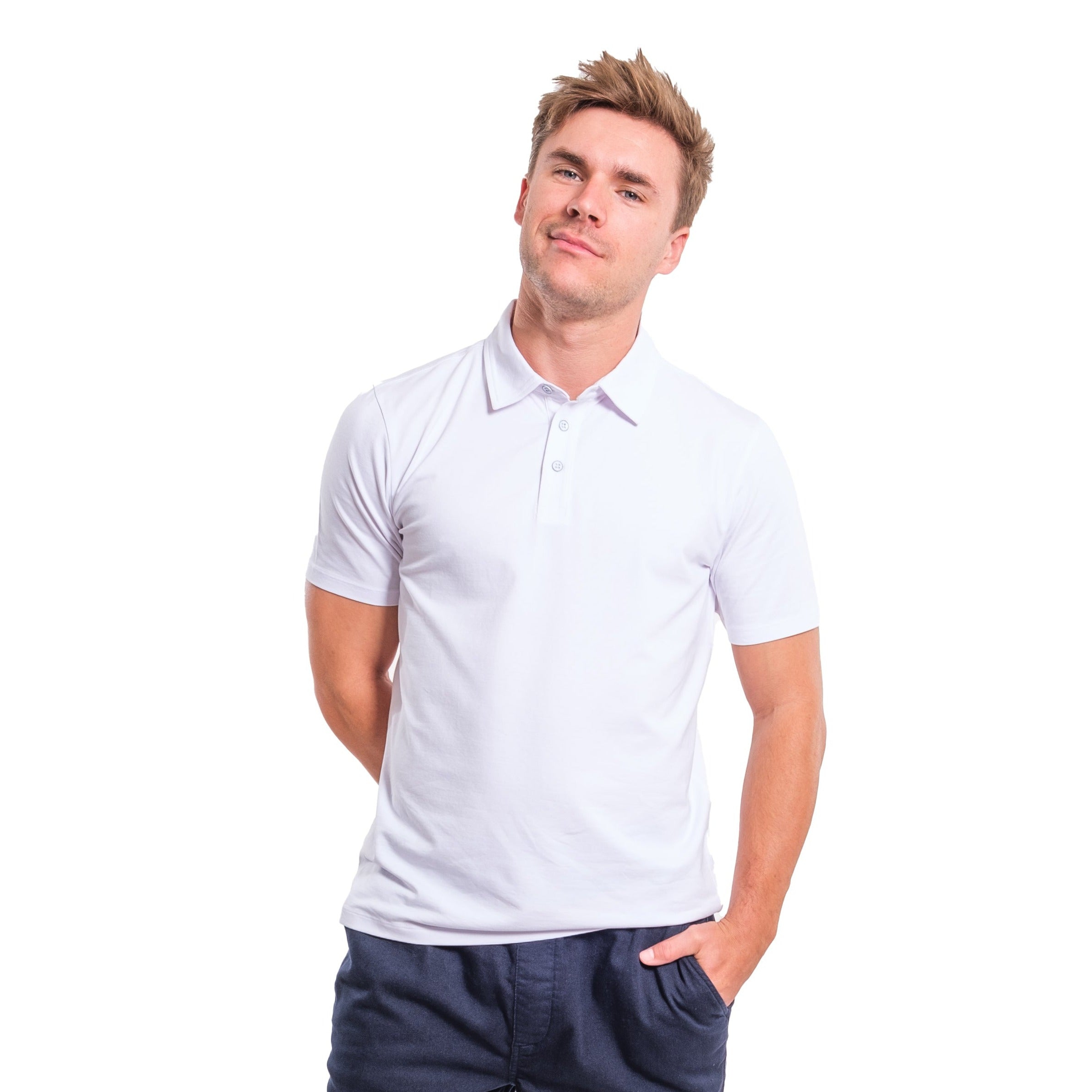 Organic Polo Shirt 6 Pack / White | The Perfect Jean