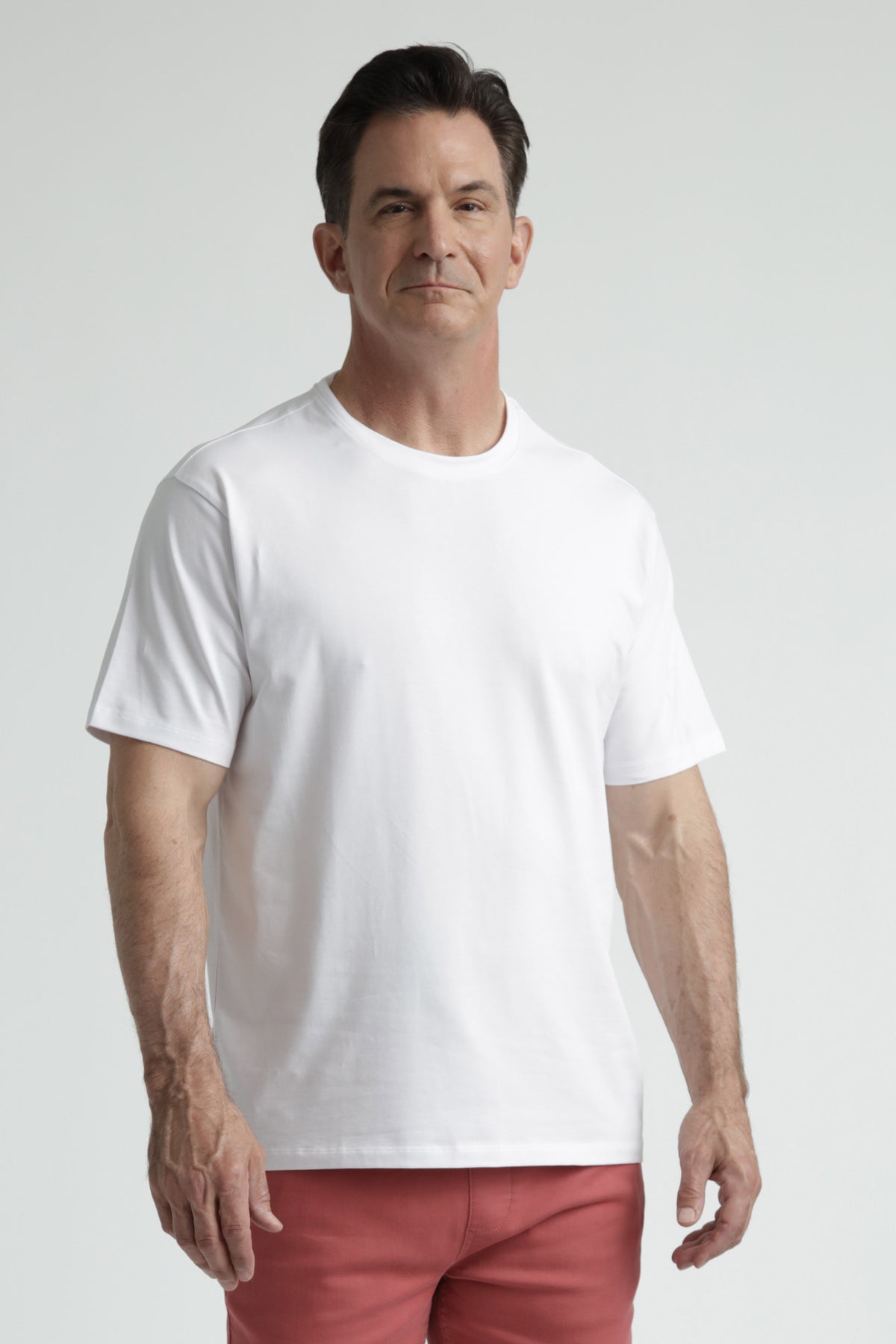 Organic Athletic Fit Crew Neck T-Shirt / White
