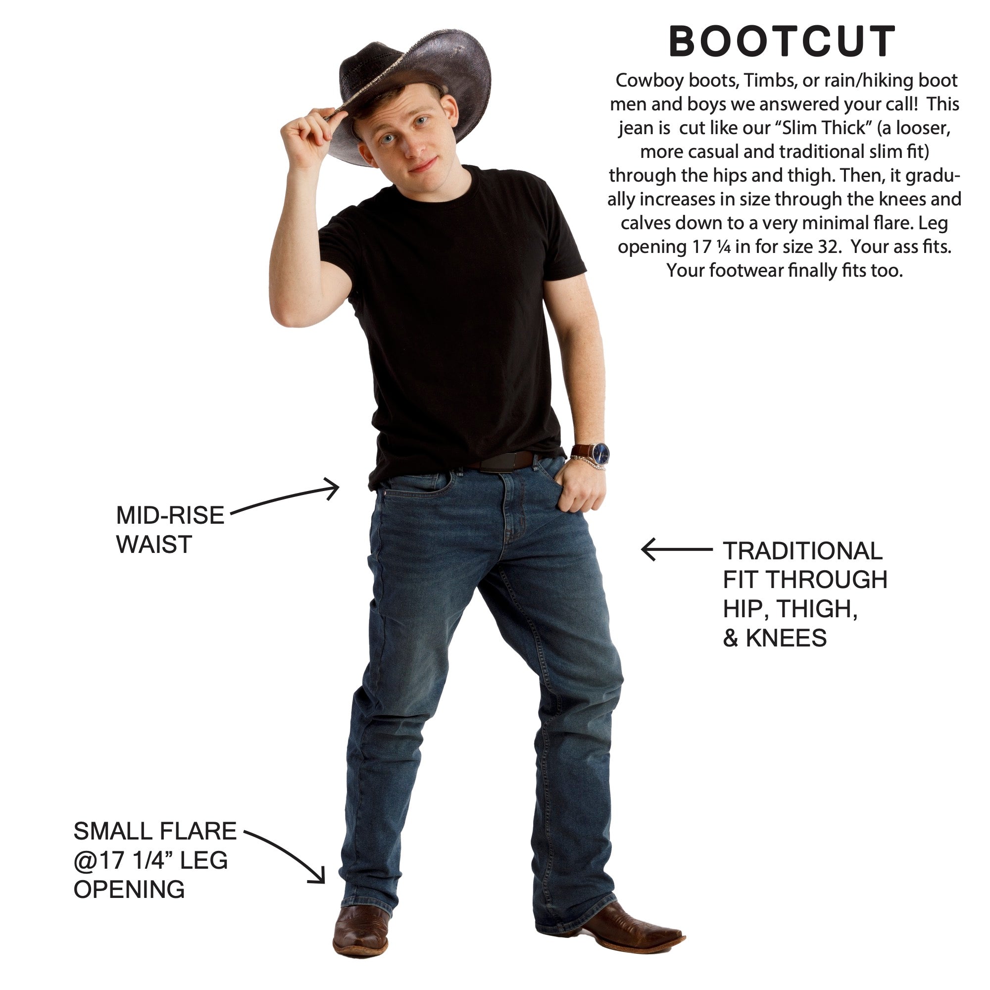 Bootcut Fit / Cowboy (Tinted)