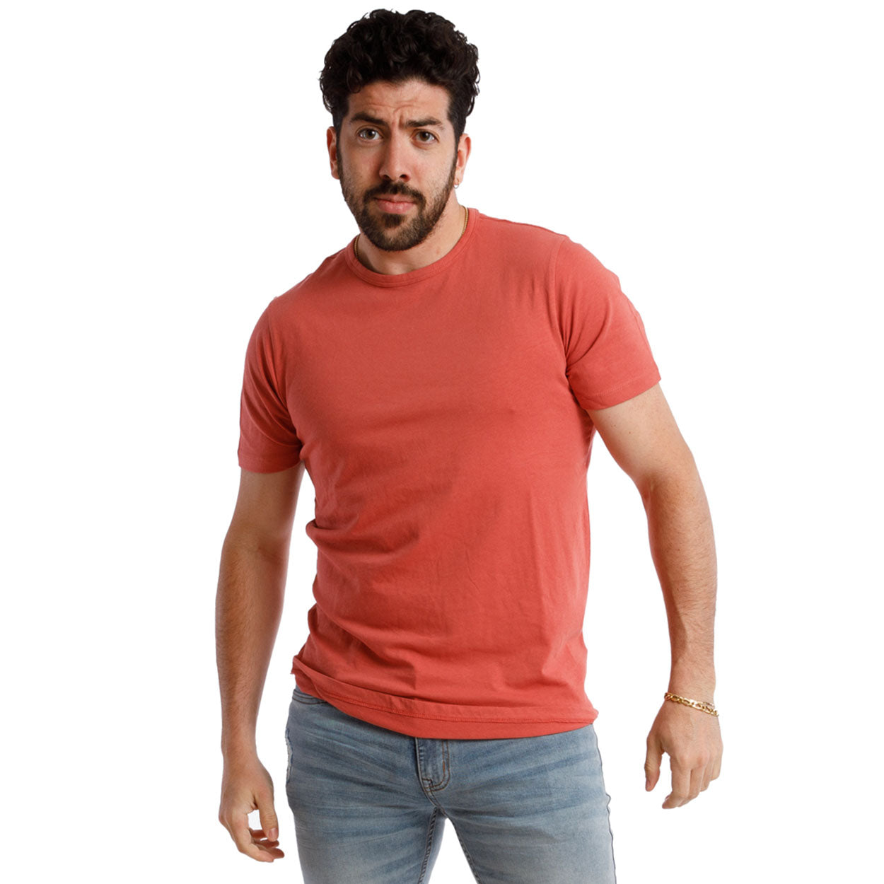 Organic Crew Neck T-Shirt / Nantucket Red