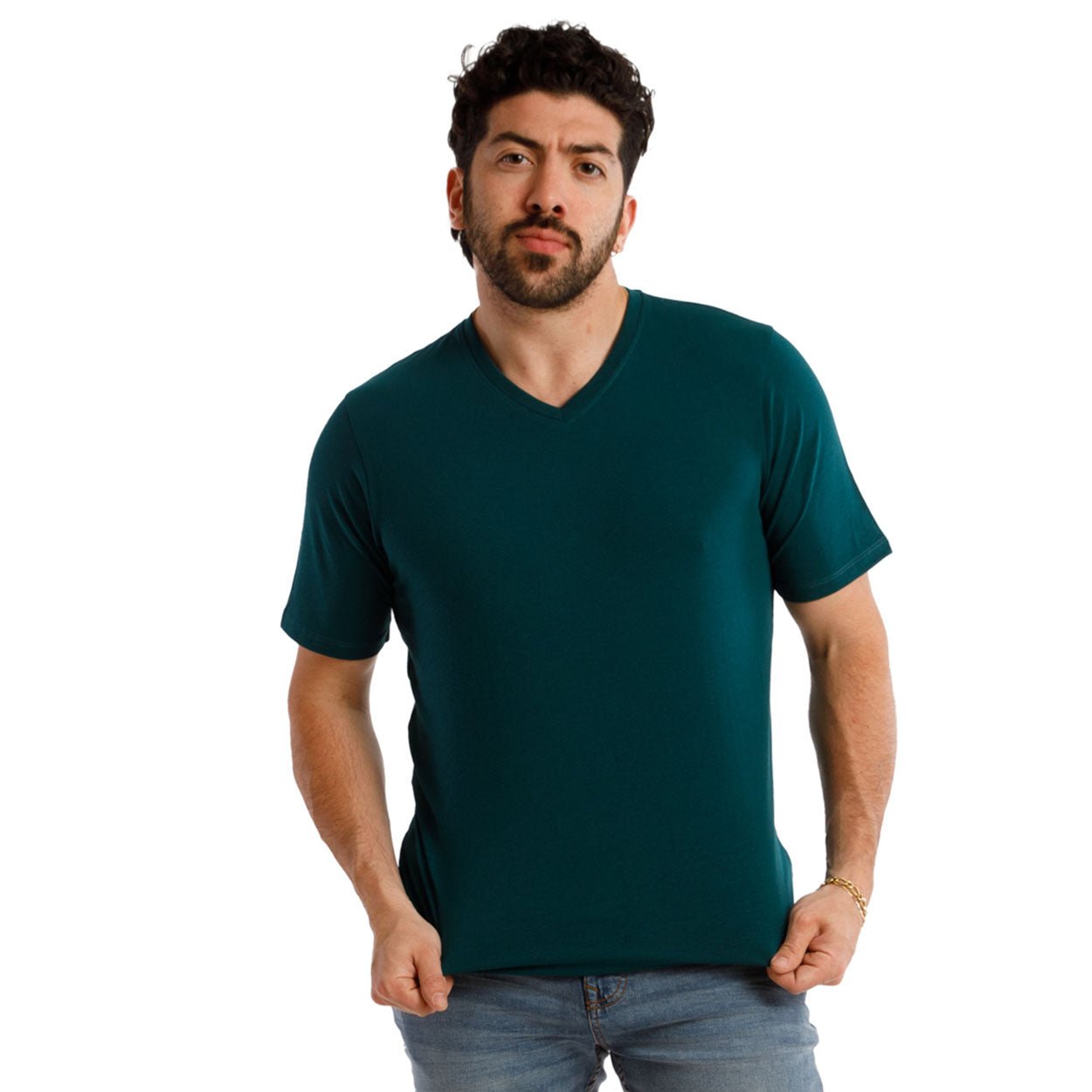 Organic V-Neck T-Shirt 6 Pack / Seaside
