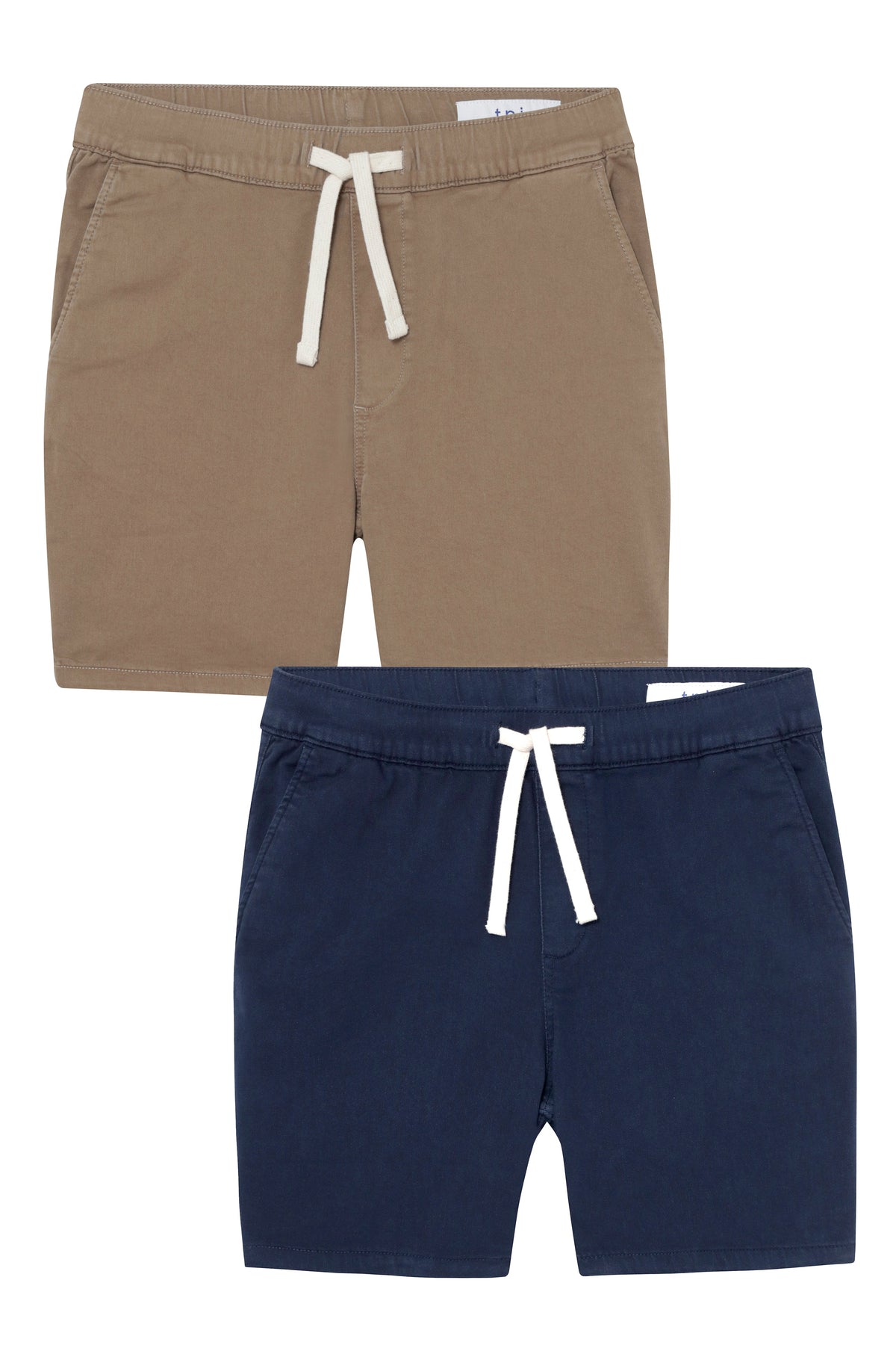 Everyday Comfort Shorts (Slim Fit) / Dark Khaki & Navy