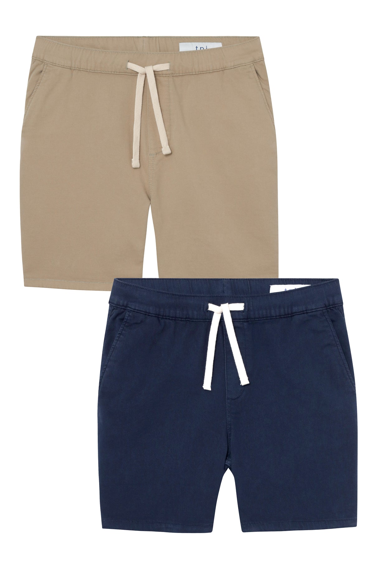 Everyday Comfort Shorts (Slim Fit) / Light Khaki & Navy