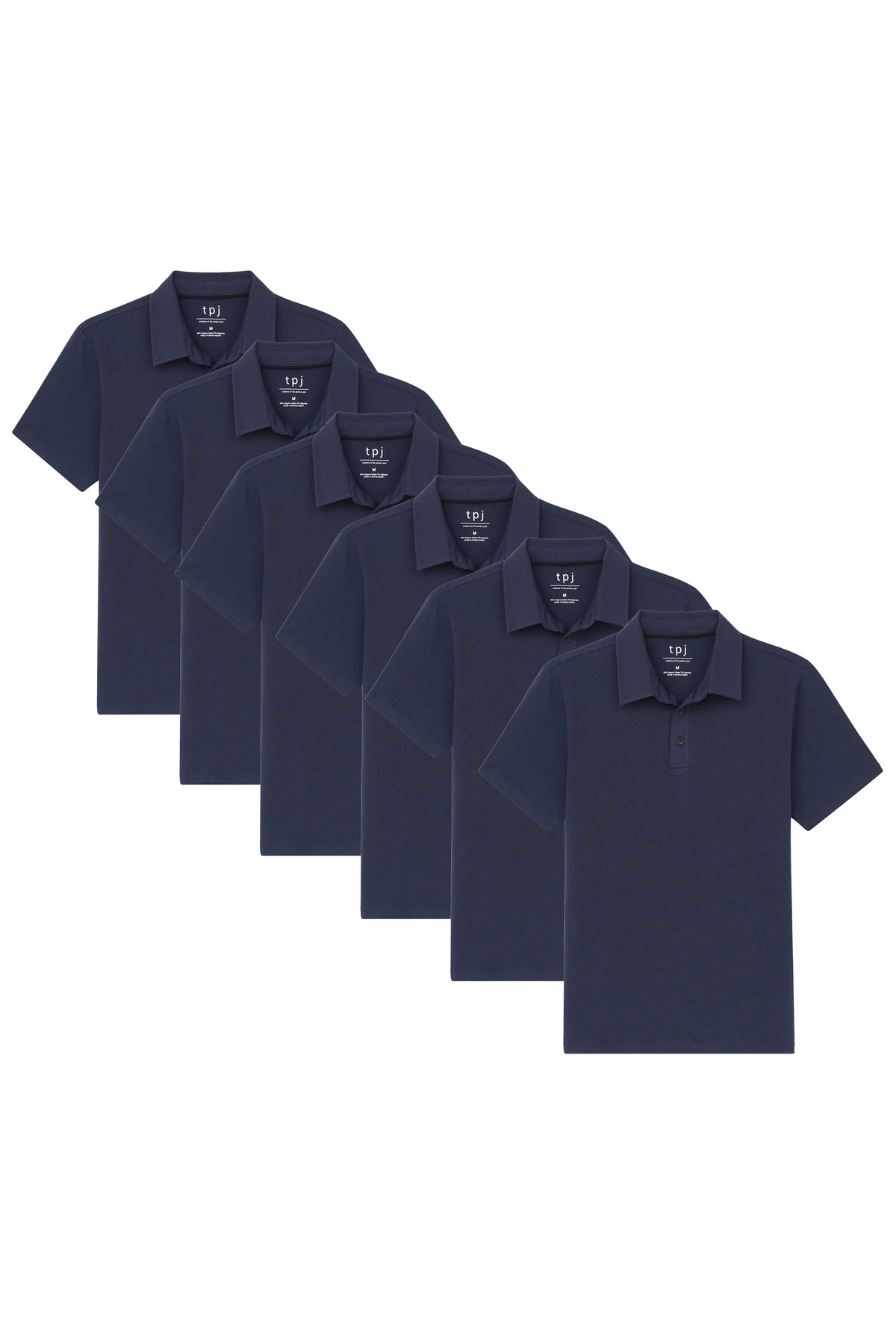 Organic Polo Shirt 6 Pack / Navy