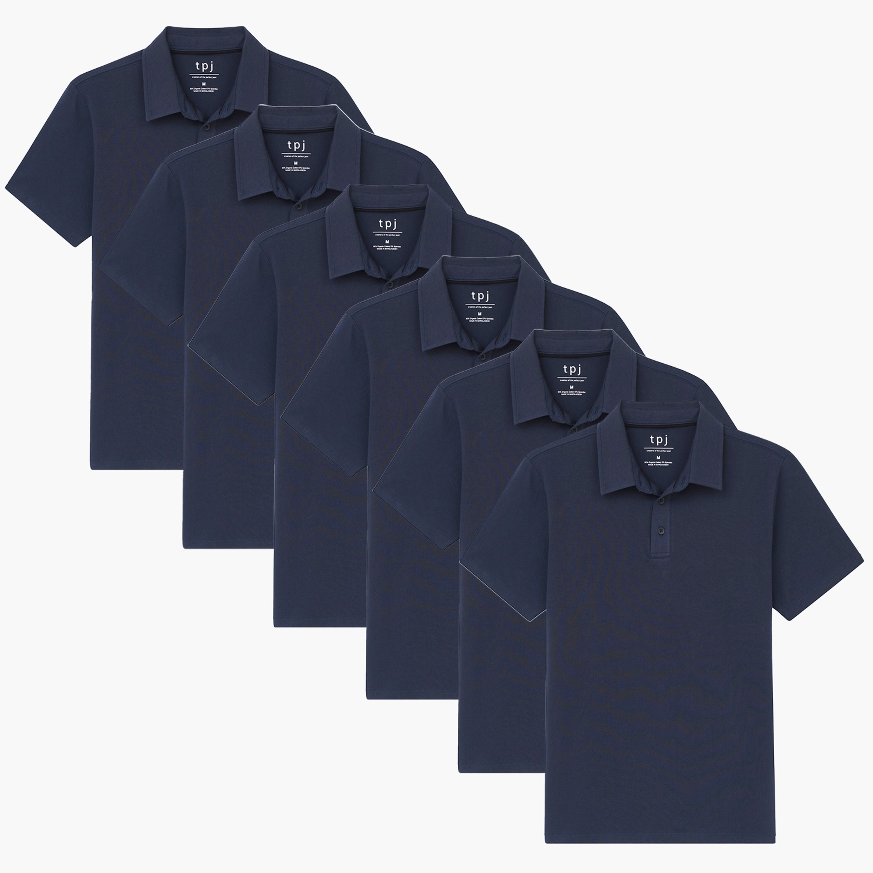 Organic Polo Shirt 6 Pack / Navy