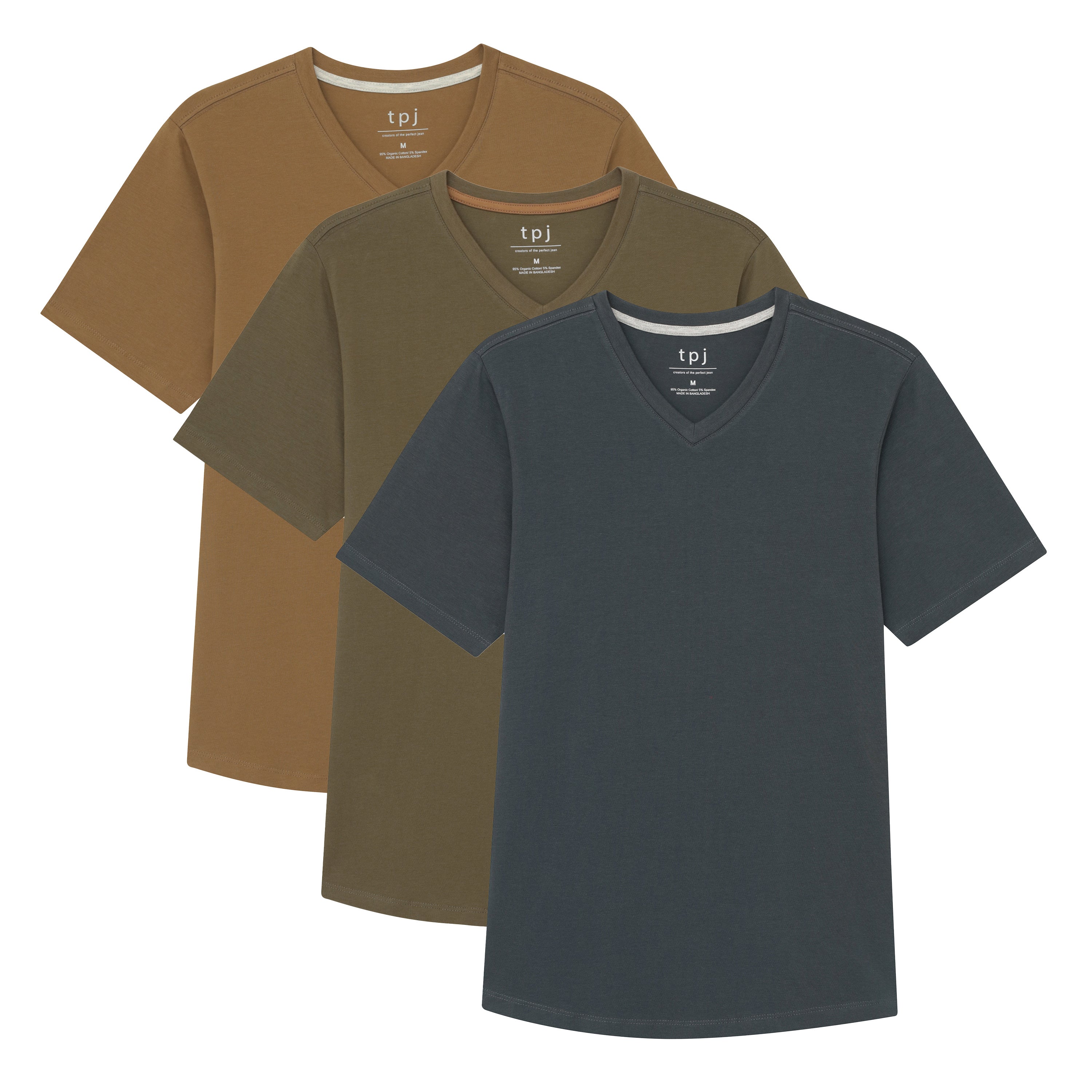jun mikami  V-neck shirts カーキ Organic V-Neck T-Shirt 3 Pack / Urban Expedition | The Perfect Jean