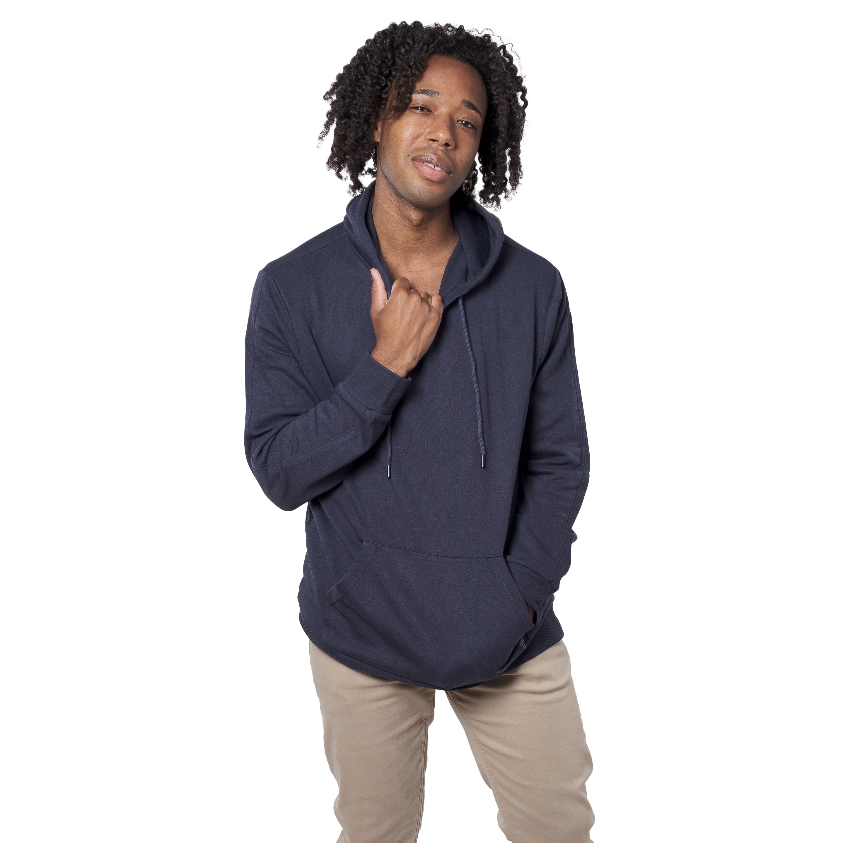 Navy Blue Perfect The Hoodie with | Pocket Jean