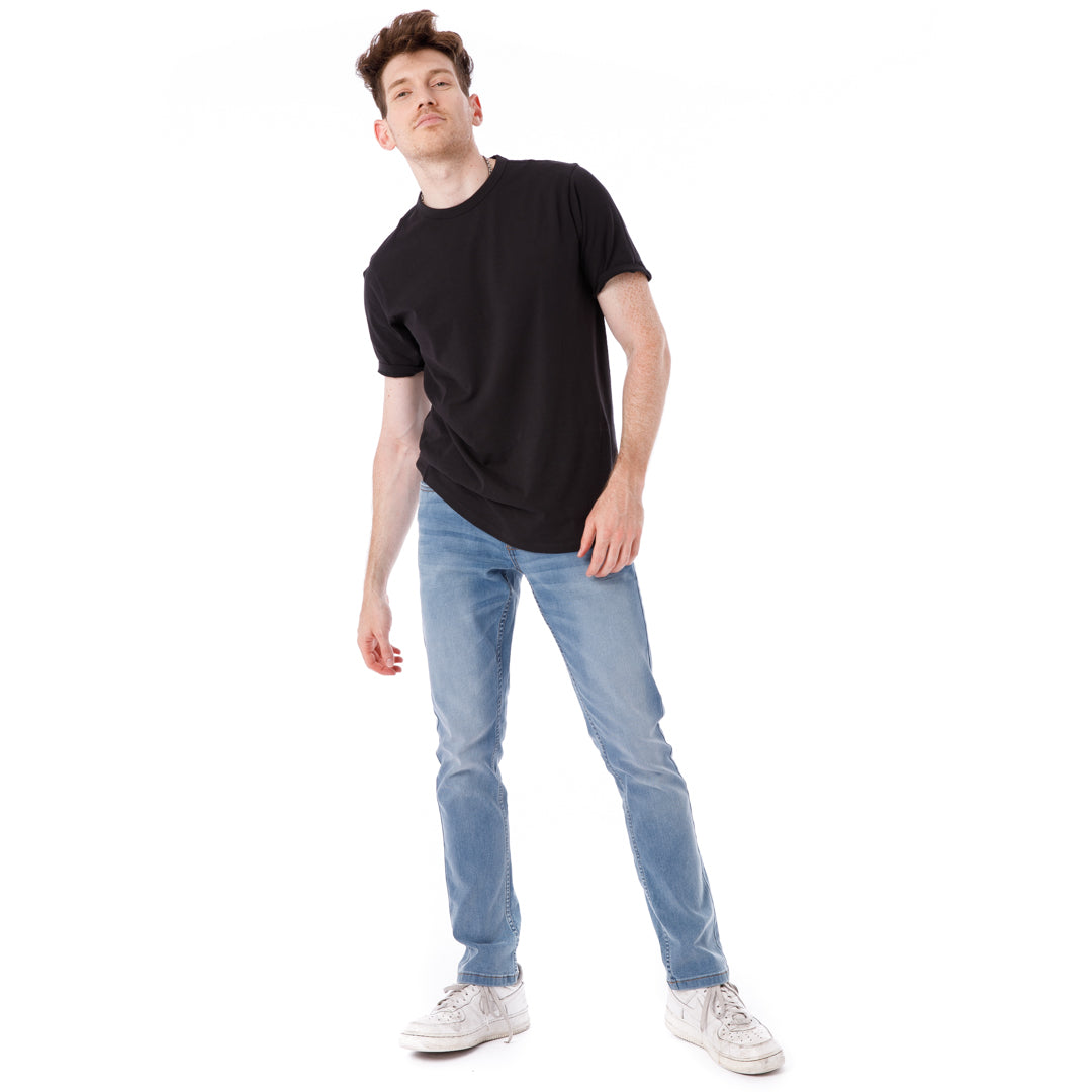 Organic Crew Neck T-Shirt / Black | The Perfect Jean